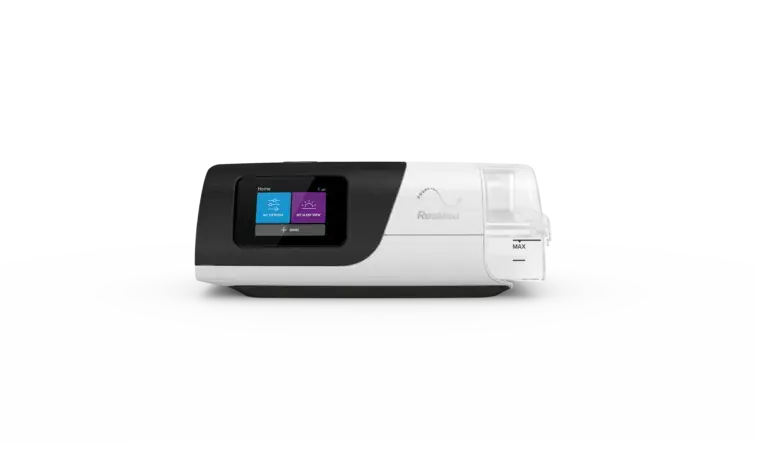 CPAP machine with a user interface on display in Westcourt QLD store.